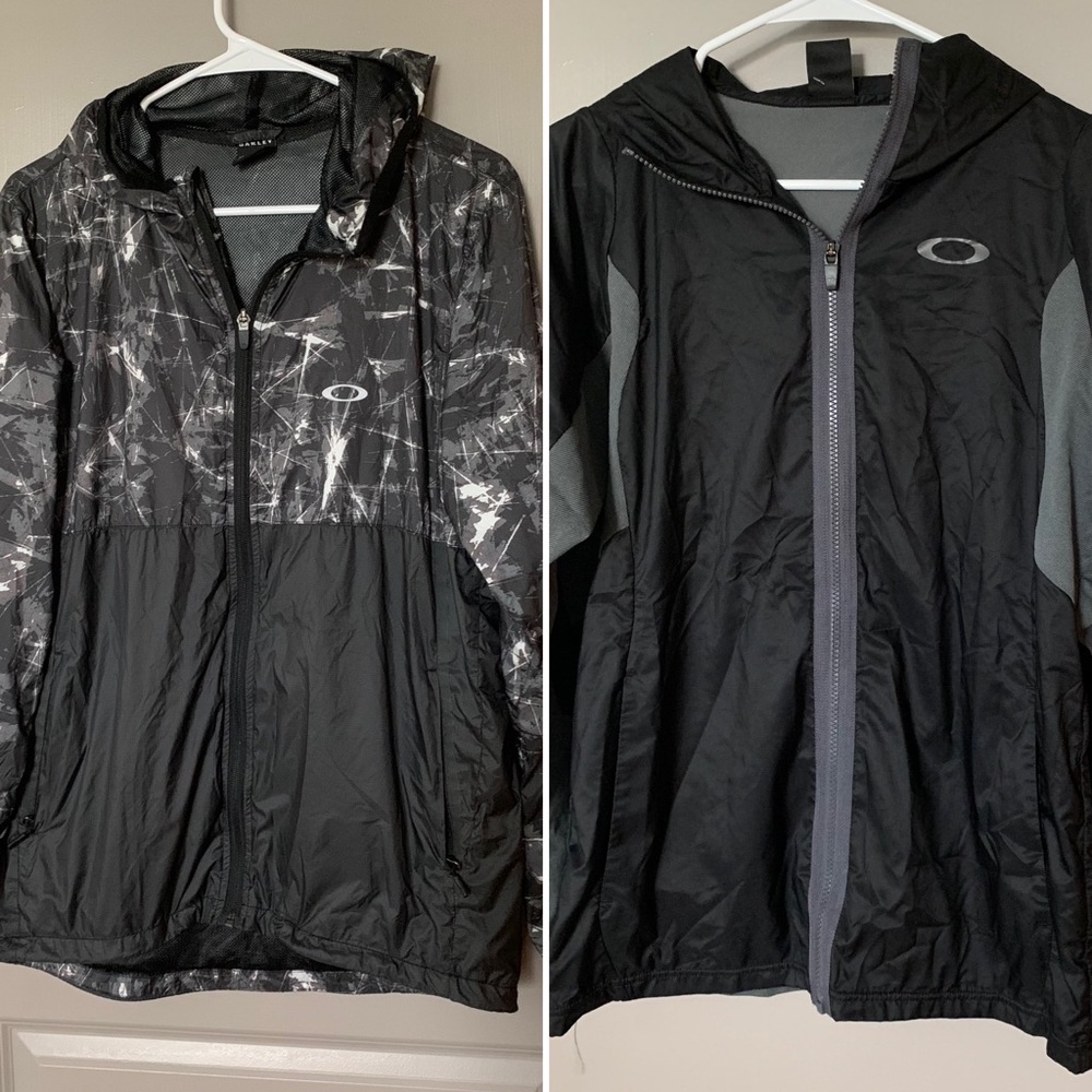 Set of 2 Oakley Rain Jacket Windbreaker Men’s Small
